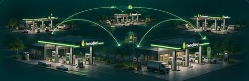 A network of PetroBind petrol stations